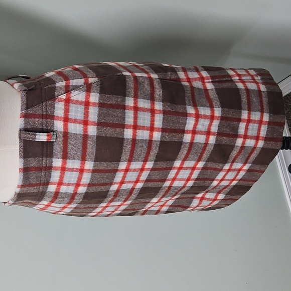 Eddie Bauer Skirt Womens 4 Brown Multi Plaid Wool Cashmere Blend Preppy Academia - Picture 3 of 6